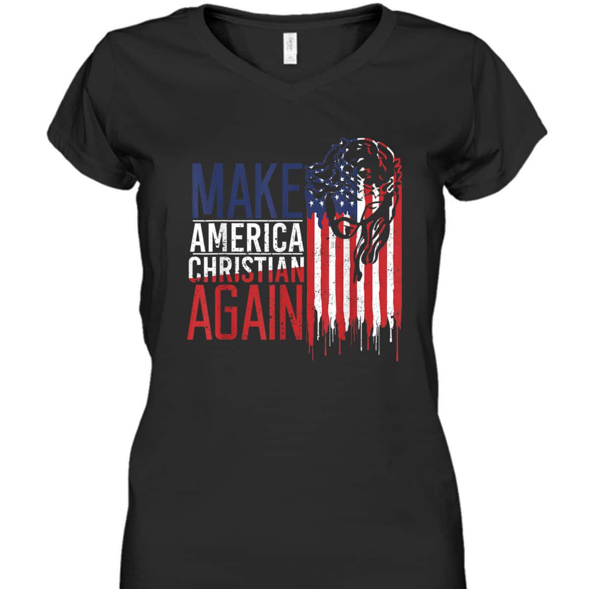 Make America Christian Again USA Jesus Christian Faith July Fourth T-Shirt Make America Christian Again USA Jesus Christian Faith July Fourth T-Shirt