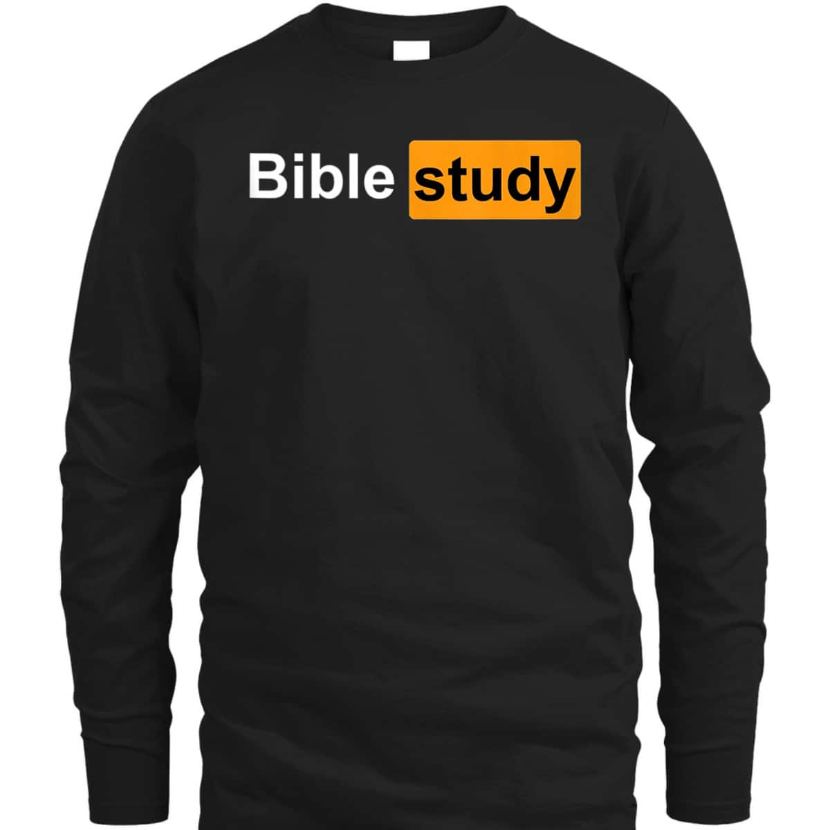 Bible Study Funny Christian Ironic Logo T-Shirt