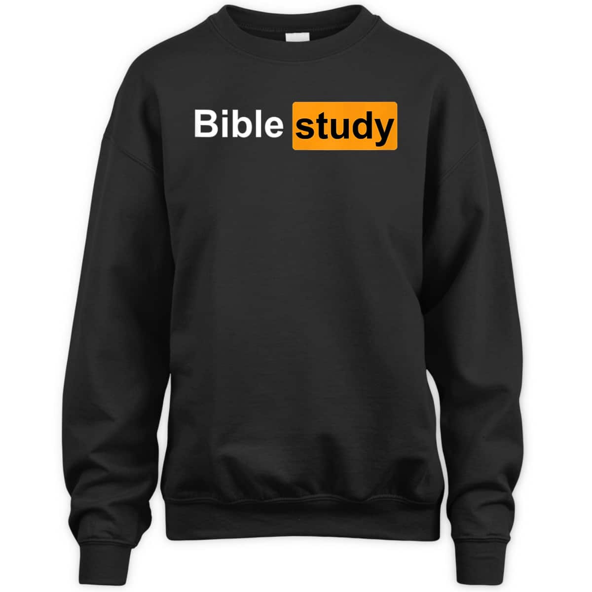 Bible Study Funny Christian Ironic Logo T-Shirt