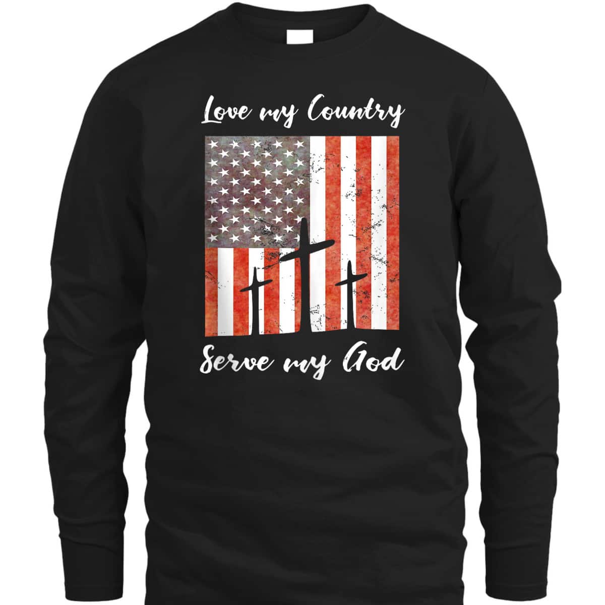 Christian 4th July Patriotic Christianity Quote Love My Country Serve My God T-Shirt Christian 4th July Patriotic Christianity Quote Love My Country Serve My God T-Shirt