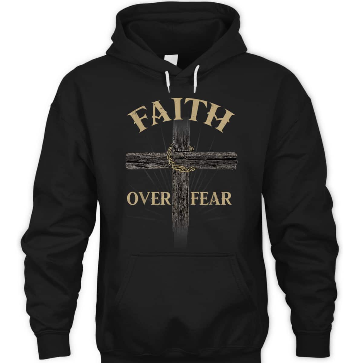 Religious Faith Over Fear T-Shirt Perfect Gift For Believers Religious Faith Over Fear T-Shirt Perfect Gift For Believers