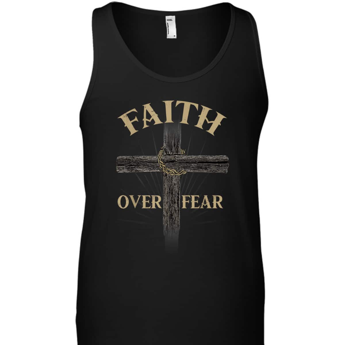 Religious Faith Over Fear T-Shirt Perfect Gift For Believers Religious Faith Over Fear T-Shirt Perfect Gift For Believers