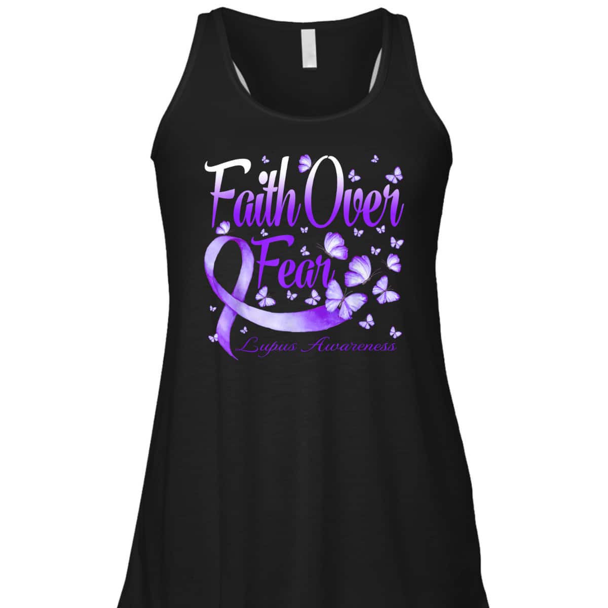 Christian Faith Over Fear Lupus Awareness Butterfly T-Shirt Christian Faith Over Fear Lupus Awareness Butterfly T-Shirt