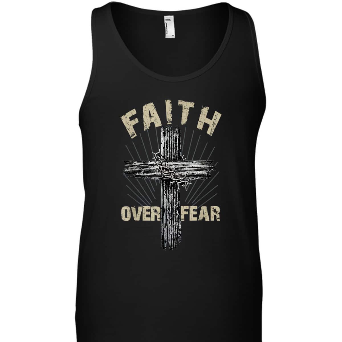 Faith Over Fear Christian Cross Religious T-Shirt For Friend Faith Over Fear Christian Cross Religious T-Shirt For Friend