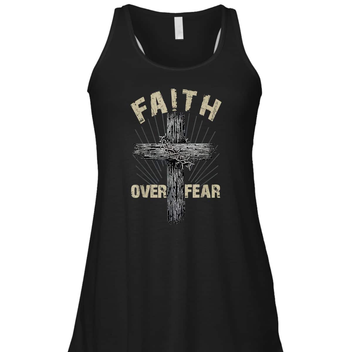 Faith Over Fear Christian Cross Religious T-Shirt For Friend Faith Over Fear Christian Cross Religious T-Shirt For Friend