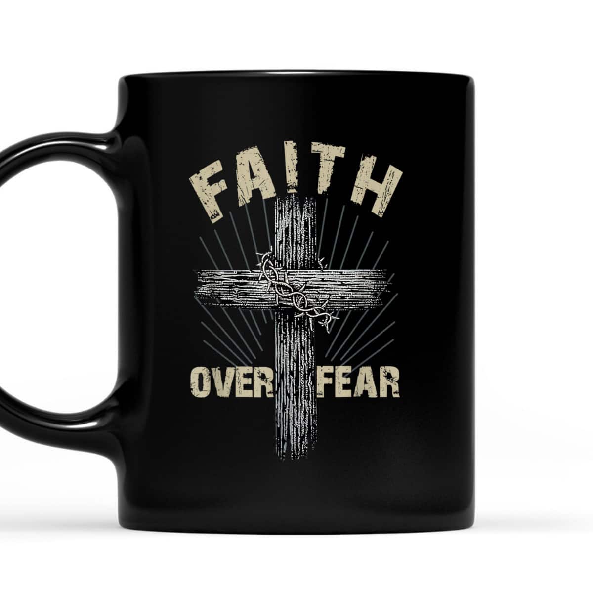 Faith Over Fear Christian Cross Religious T-Shirt For Friend Faith Over Fear Christian Cross Religious T-Shirt For Friend
