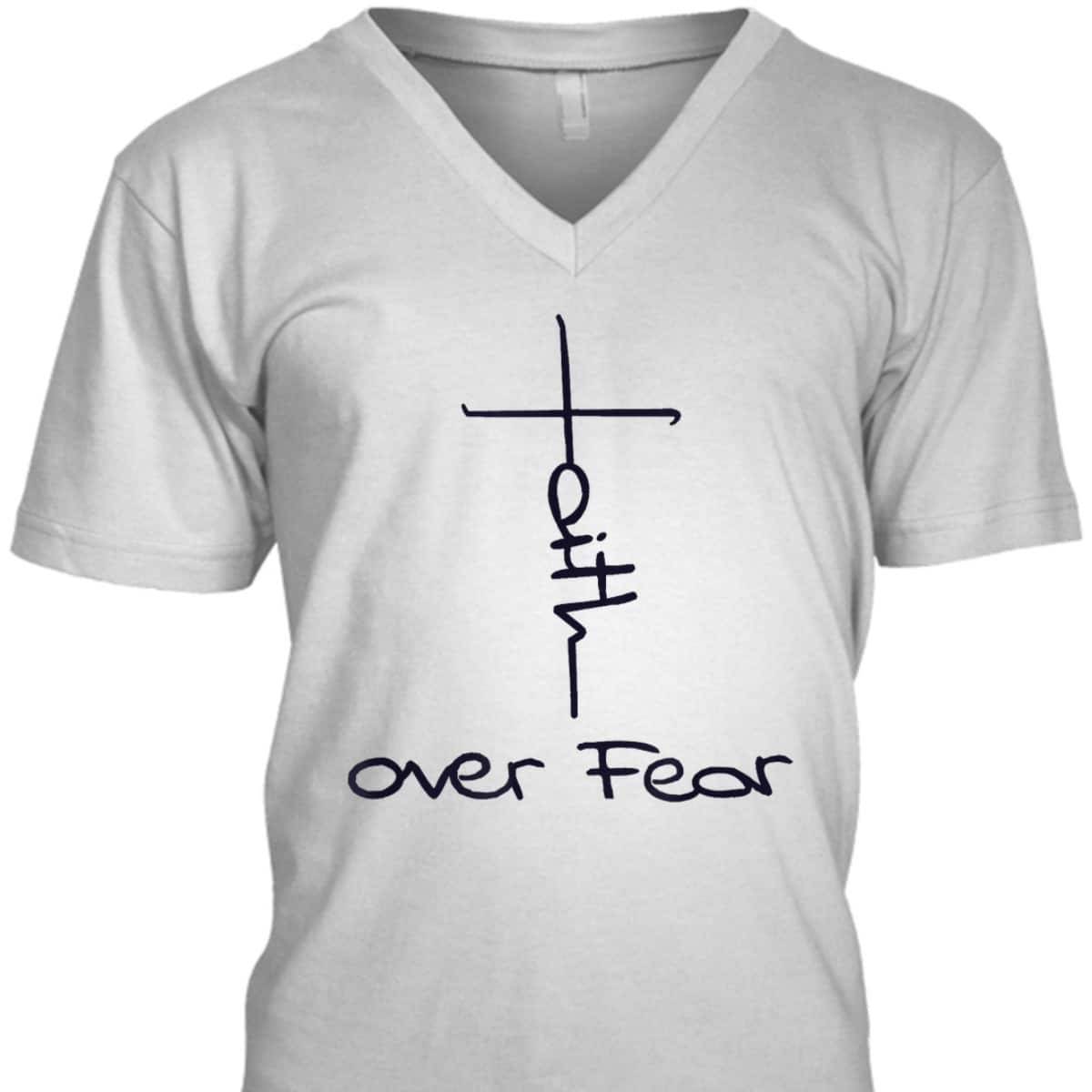 Faith Over Fear Cool Christian Vintage Religious Cross T-Shirt Faith Over Fear Cool Christian Vintage Religious Cross T-Shirt