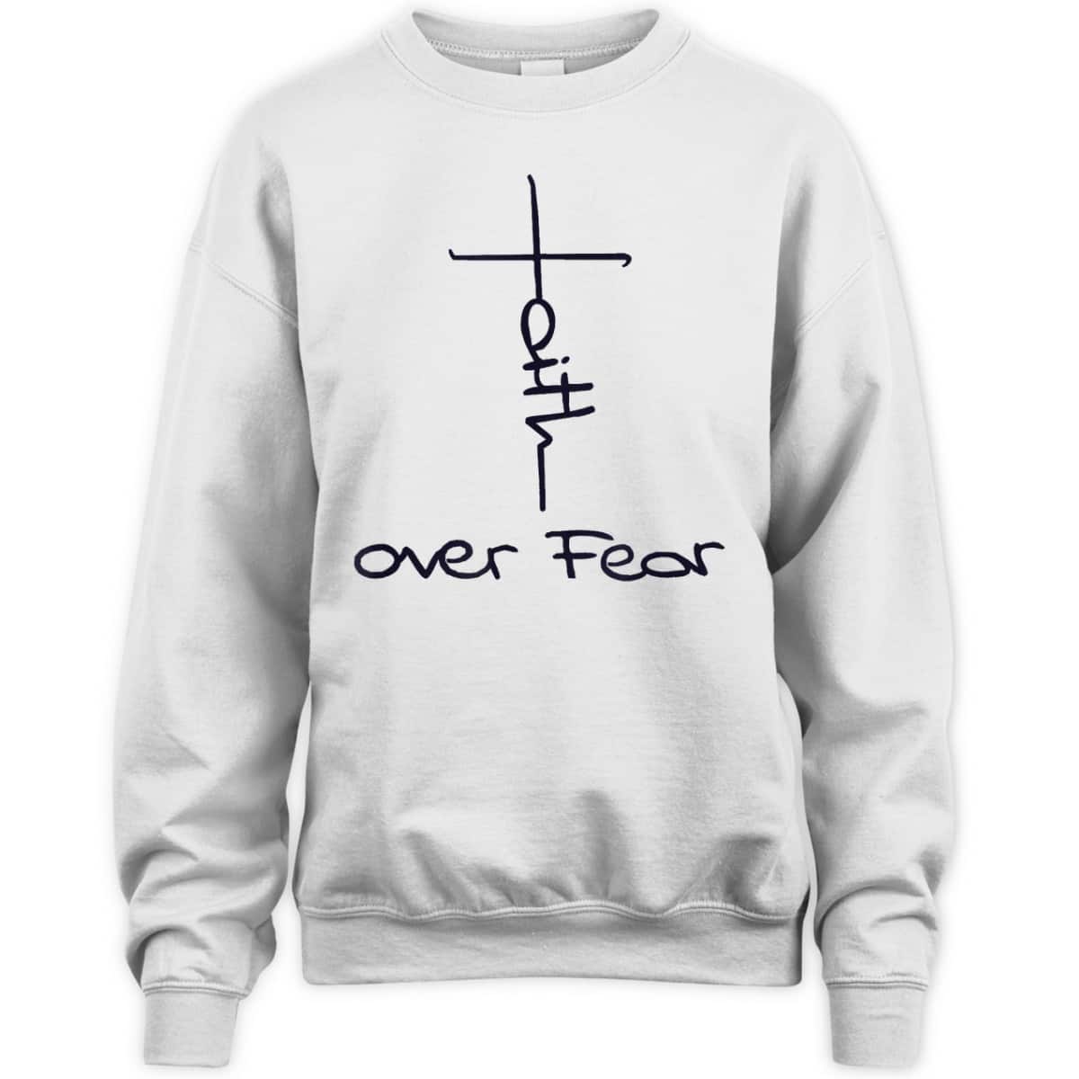 Faith Over Fear Cool Christian Vintage Religious Cross T-Shirt Faith Over Fear Cool Christian Vintage Religious Cross T-Shirt