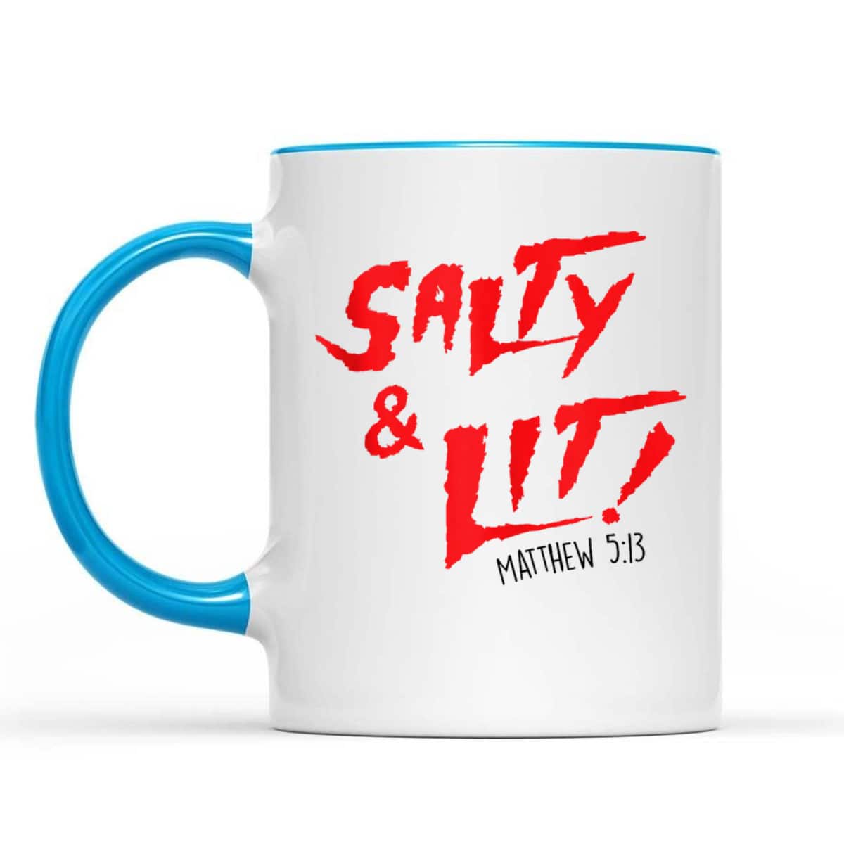 Salty And Lit Funny Christian Bible Verse Religious Faith T-Shirt