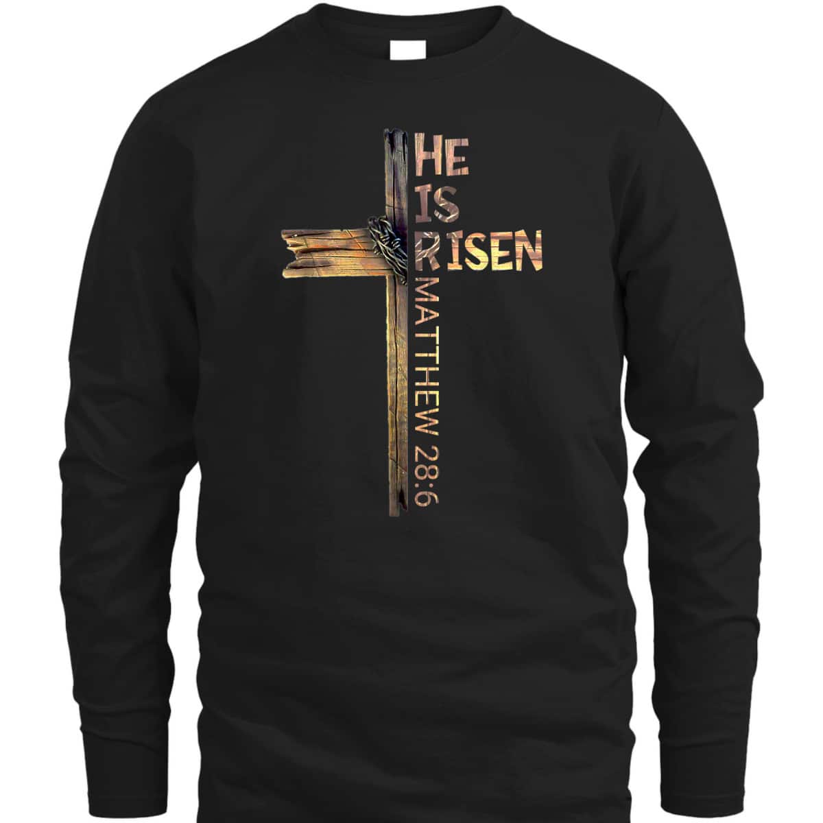 Easter Day T-Shirt Christian He Is Risen Sun Resurrection Matthew 28:6 Easter Day T-Shirt Christian He Is Risen Sun Resurrection Matthew 28:6