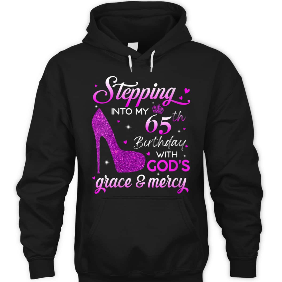Christian Stepping Into My 65th Birthday With God's Grace And Mercy T-Shirt Christian Stepping Into My 65th Birthday With God's Grace And Mercy T-Shirt