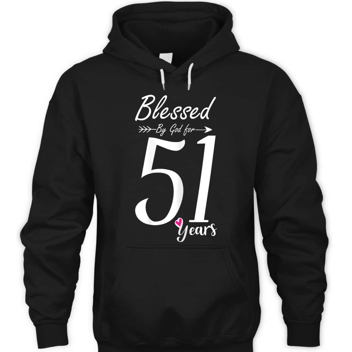 Christian 51st Birthday T-Shirt And Blessed For 51 Years Christian 51st Birthday T-Shirt And Blessed For 51 Years