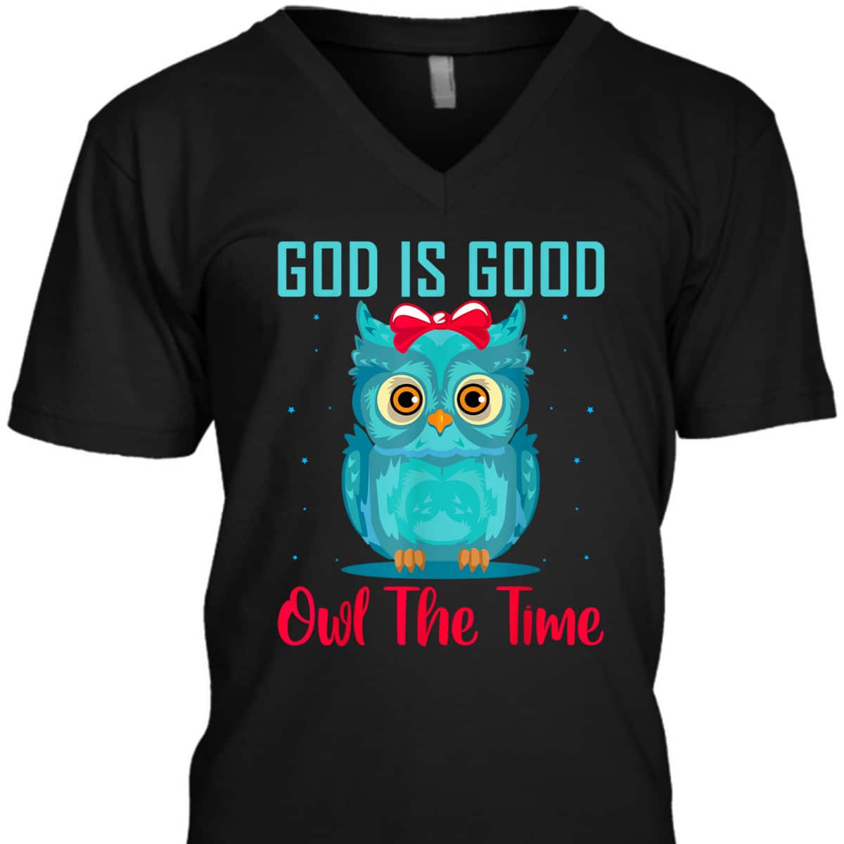 God Is Good Owl The Time Funny Christian Religious T-Shirt