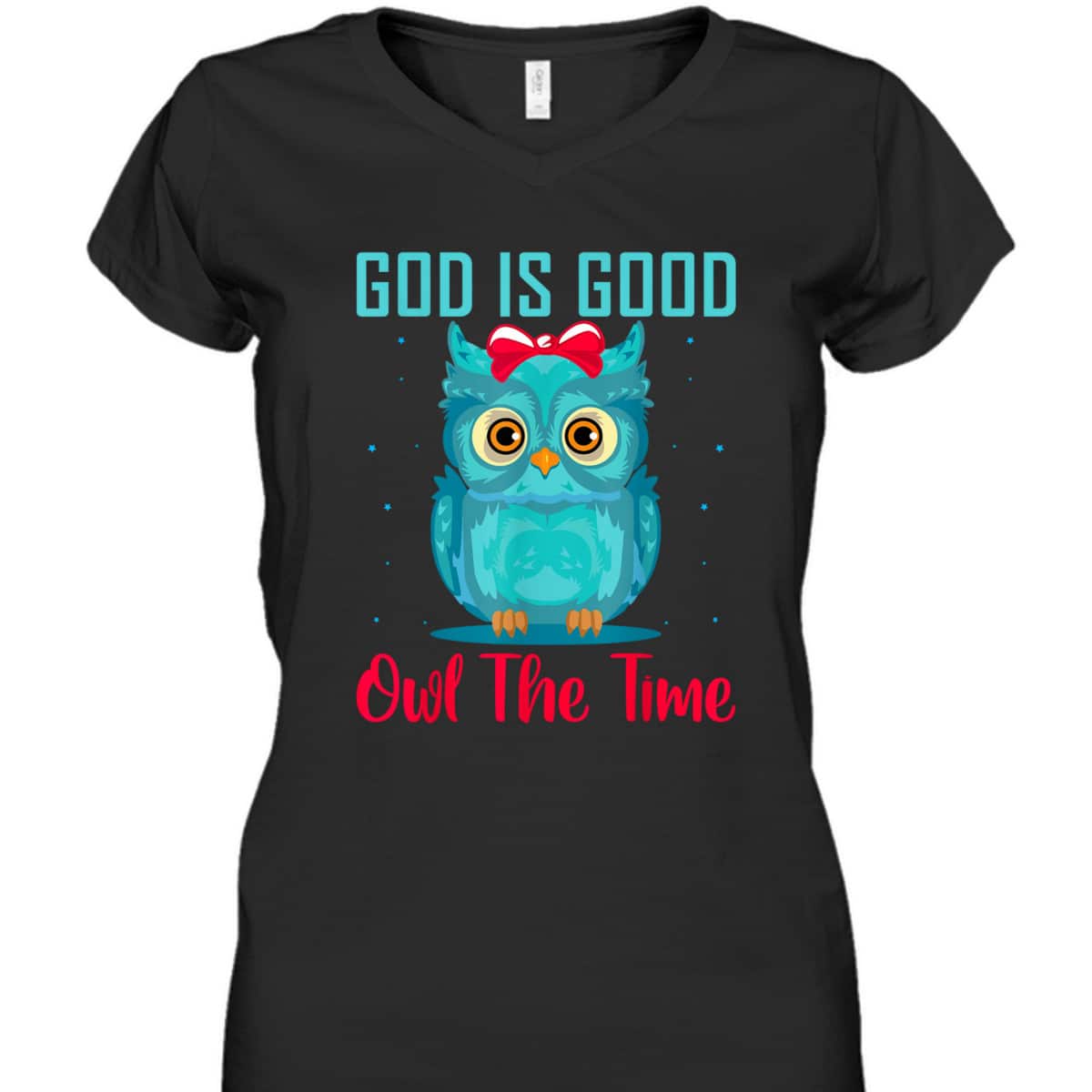 God Is Good Owl The Time Funny Christian Religious T-Shirt