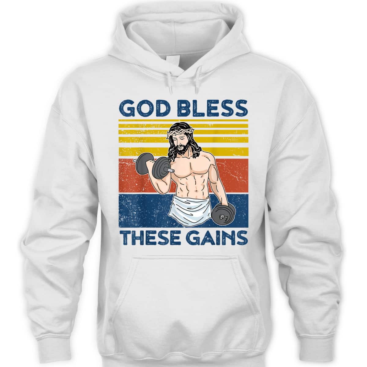 Christian Athlete Gym God Bless These Gains Jesus Christian Funny T-Shirt Christian Athlete Gym God Bless These Gains Jesus Christian Funny T-Shirt