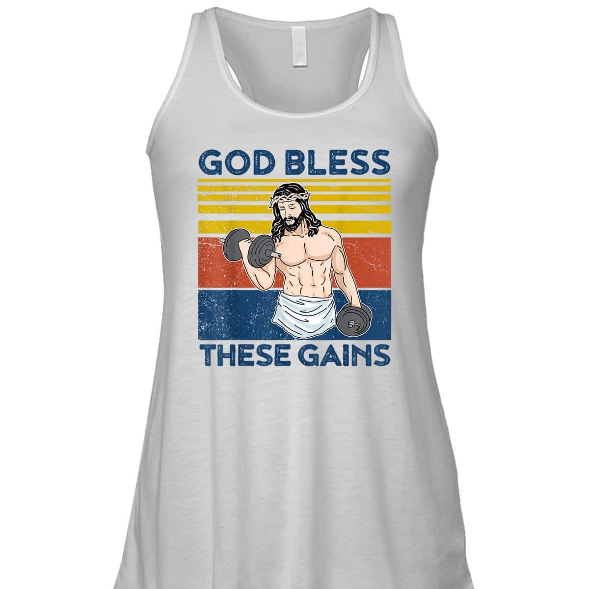 Christian Athlete Gym God Bless These Gains Jesus Christian Funny T-Shirt Christian Athlete Gym God Bless These Gains Jesus Christian Funny T-Shirt