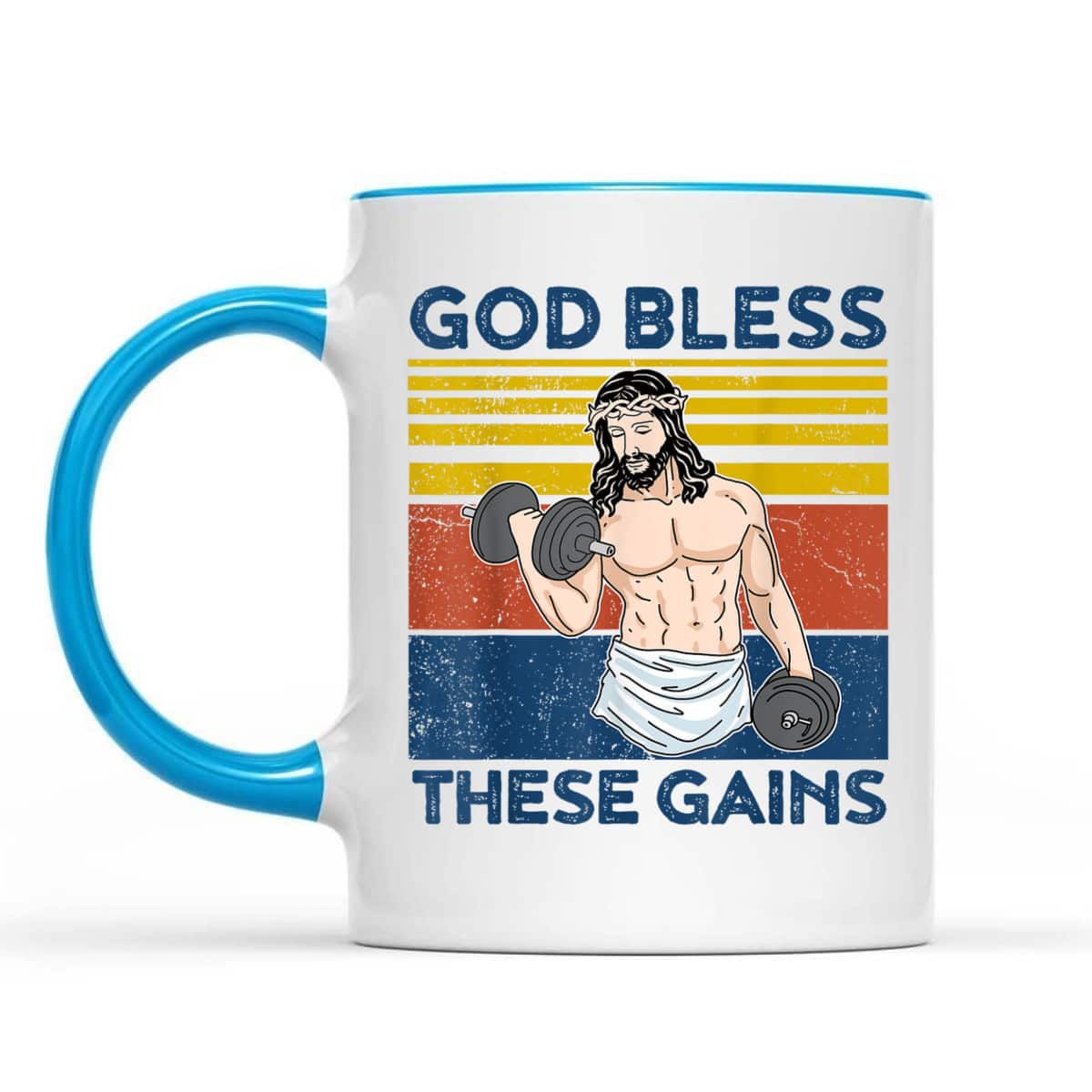 Christian Athlete Gym God Bless These Gains Jesus Christian Funny T-Shirt Christian Athlete Gym God Bless These Gains Jesus Christian Funny T-Shirt