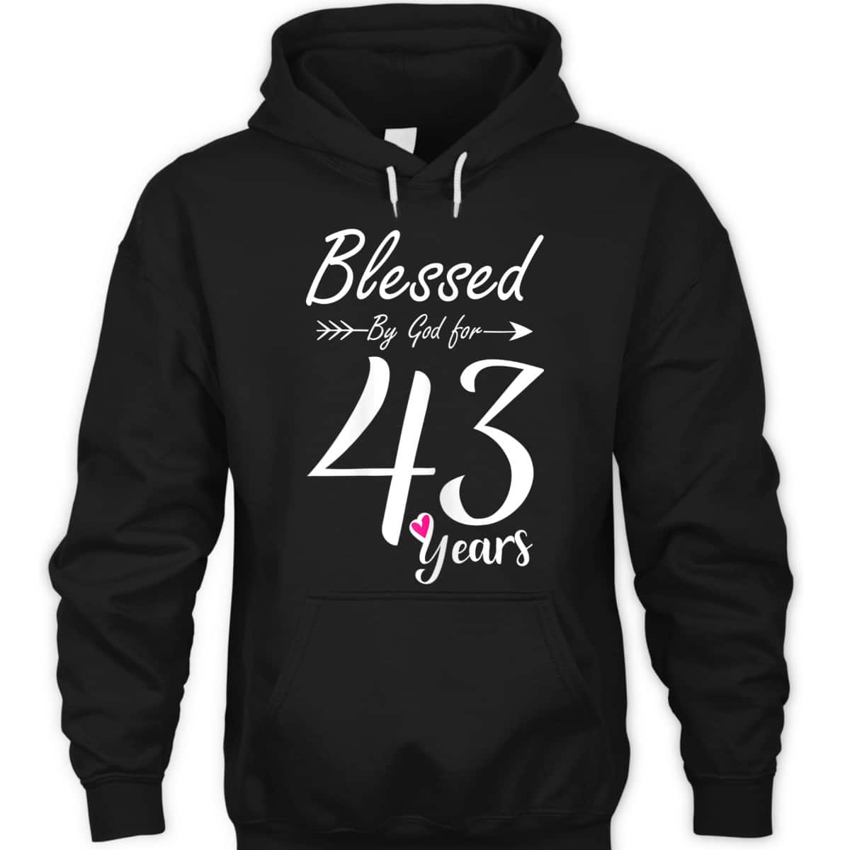 Christian 43rd Birthday Gift And Blessed For 43 Years Birthday T-Shirt Christian 43rd Birthday Gift And Blessed For 43 Years Birthday T-Shirt