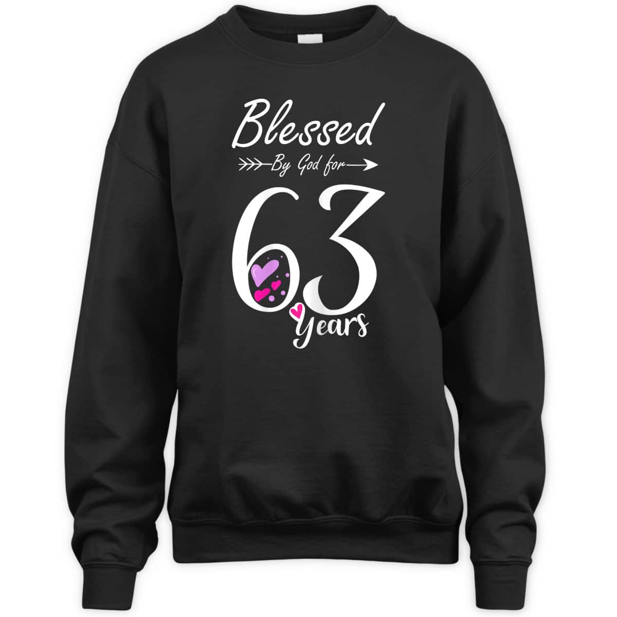 63rd Birthday T-Shirt Blessed By God For 63 Years 63rd Birthday T-Shirt Blessed By God For 63 Years