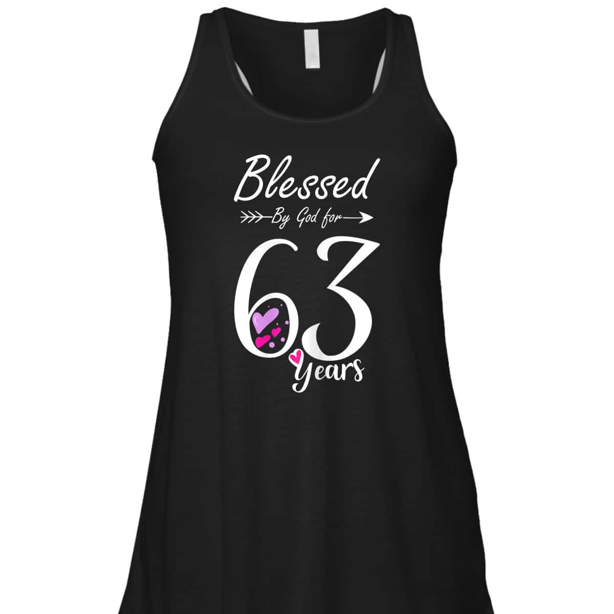 63rd Birthday T-Shirt Blessed By God For 63 Years 63rd Birthday T-Shirt Blessed By God For 63 Years