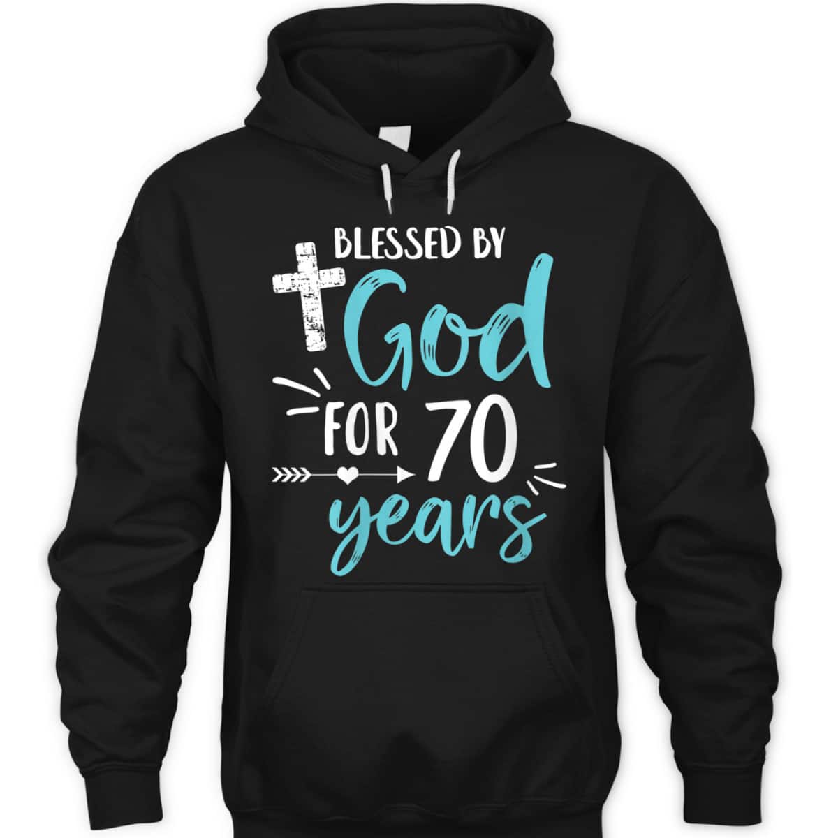 Blessed By God For 70 Years Cute Christian Religious Birthday T-Shirt Blessed By God For 70 Years Cute Christian Religious Birthday T-Shirt