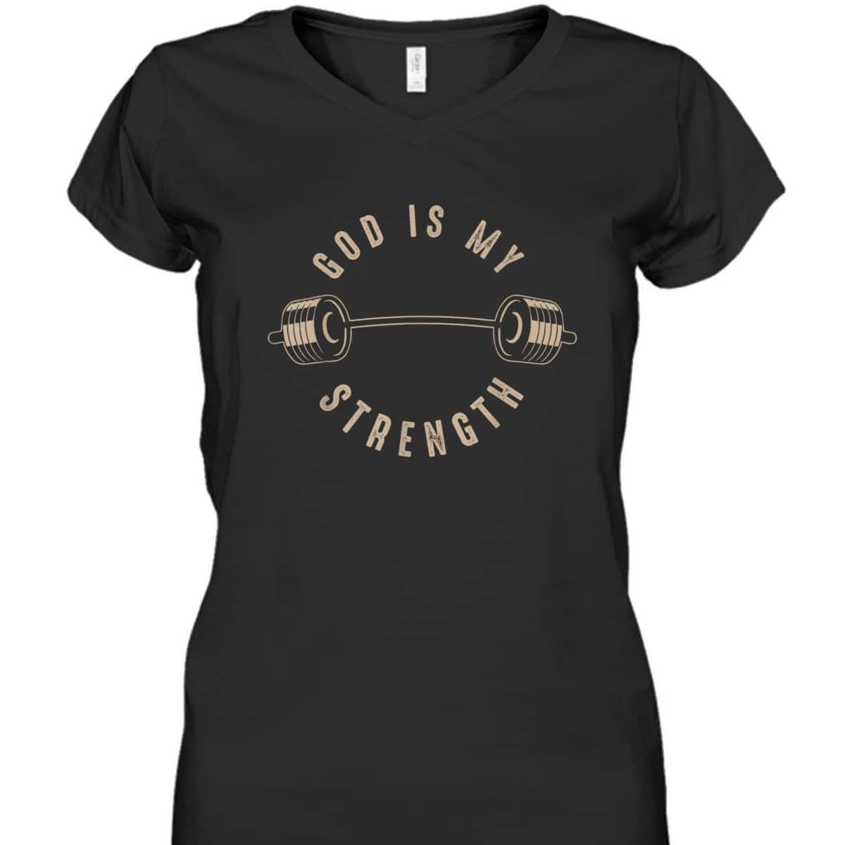 God Is My Strength Christian God Is Rock Gym T-Shirt God Is My Strength Christian God Is Rock Gym T-Shirt