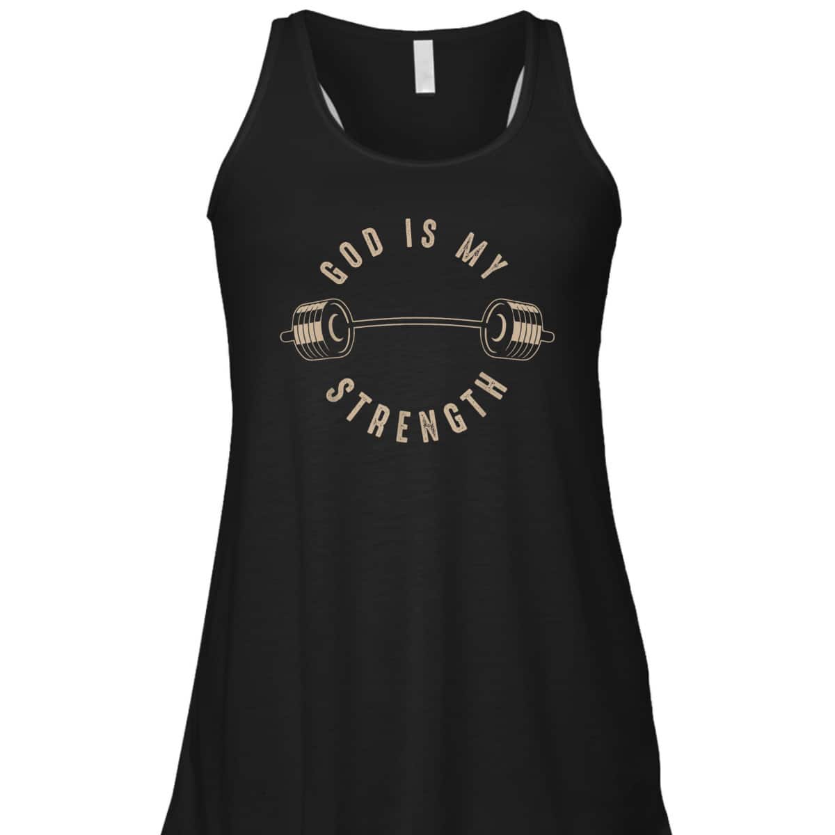 God Is My Strength Christian God Is Rock Gym T-Shirt God Is My Strength Christian God Is Rock Gym T-Shirt