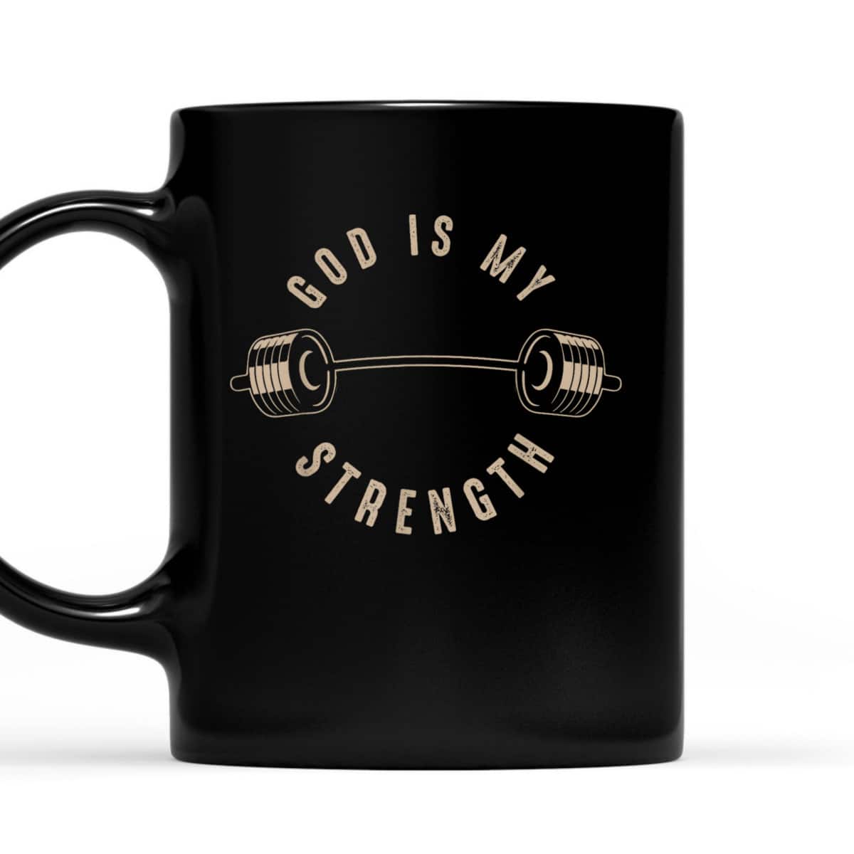 God Is My Strength Christian God Is Rock Gym T-Shirt God Is My Strength Christian God Is Rock Gym T-Shirt