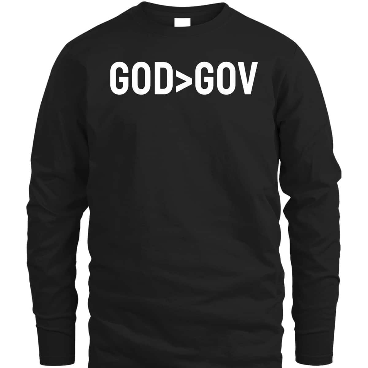 God Bigger Than Gov Christian Faith T-Shirt