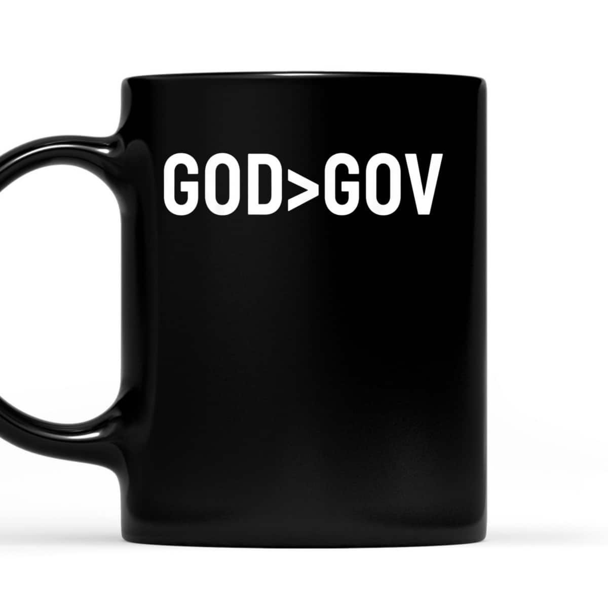 God Bigger Than Gov Christian Faith T-Shirt