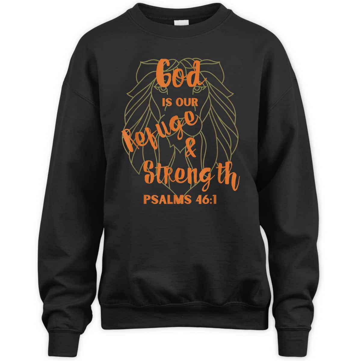 God Is Our Refuge And Strength Bible Verse Religious T-Shirt