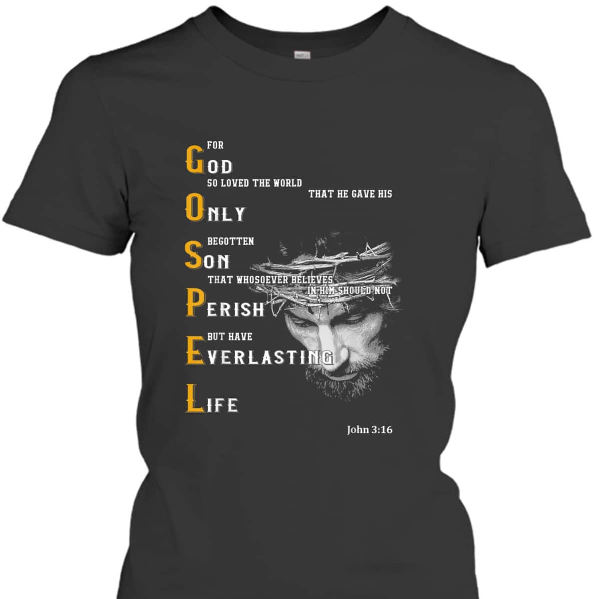 For God So Loved The World Love Jesus Christian T-Shirt