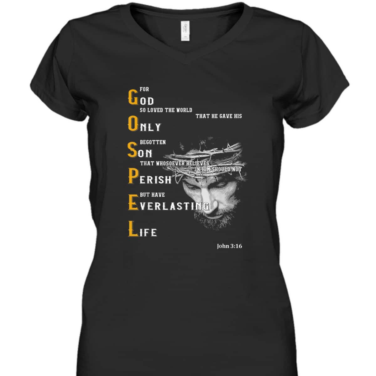 For God So Loved The World Love Jesus Christian T-Shirt
