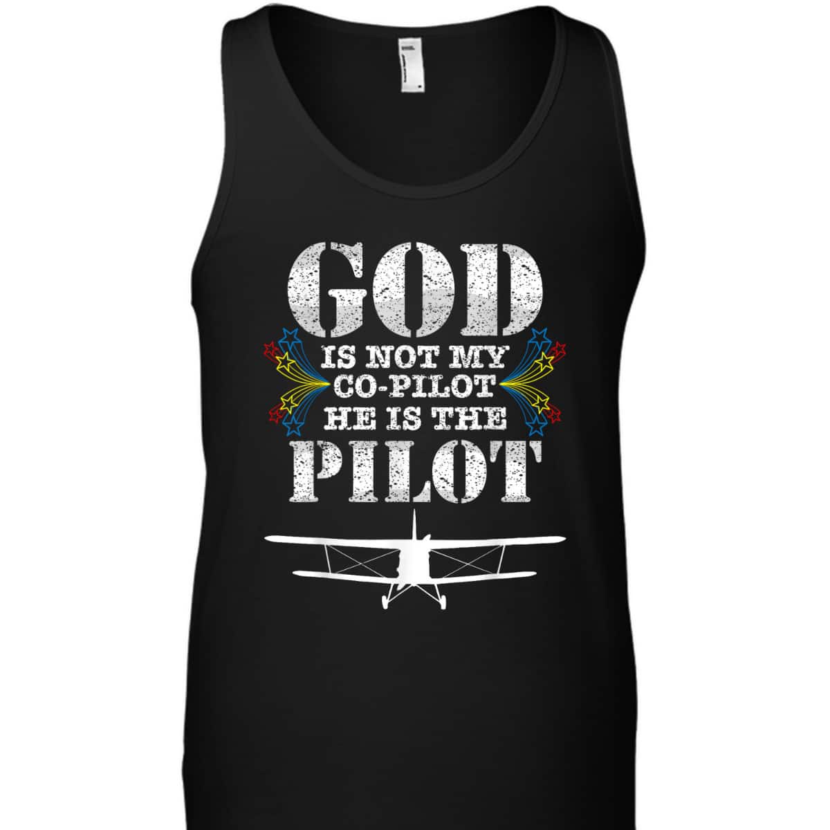 Christian Gift God Is My Pilot Christian Airplane Religious T-Shirt Christian Gift God Is My Pilot Christian Airplane Religious T-Shirt
