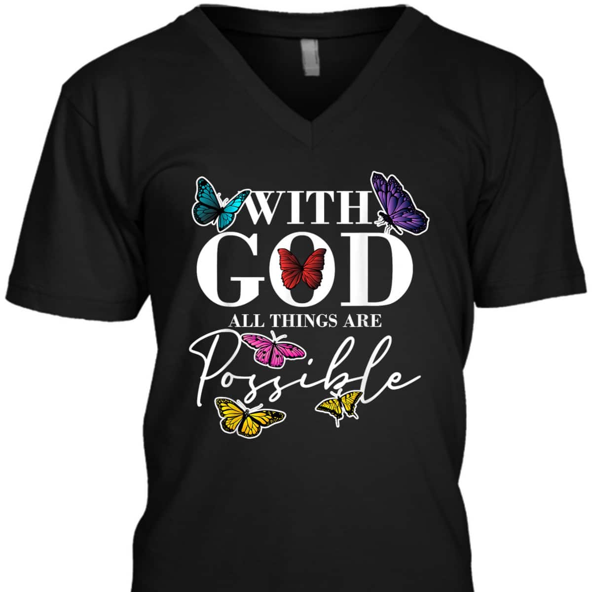 What God All Things Possible Christian Faith Believer T-Shirt What God All Things Possible Christian Faith Believer T-Shirt
