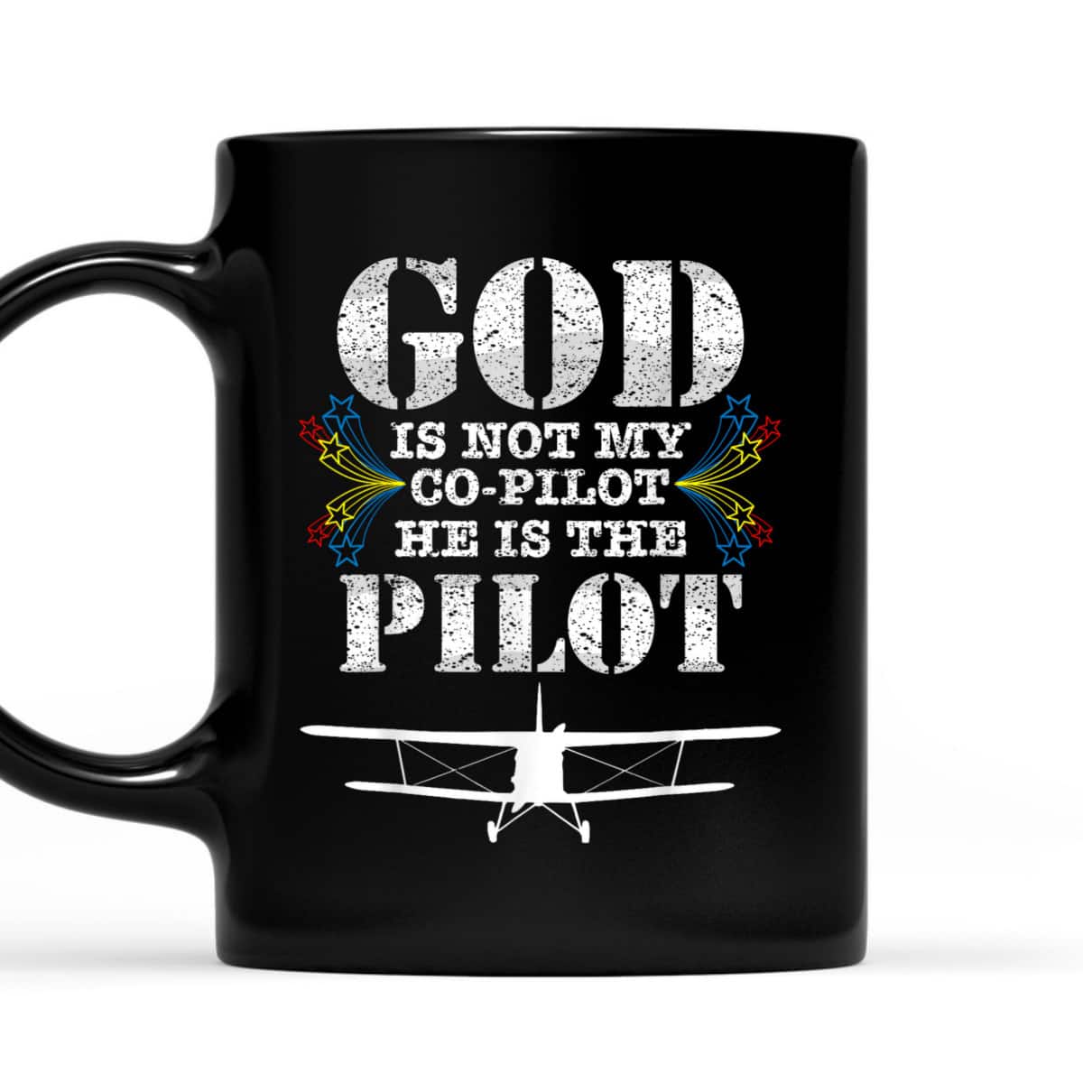 Christian Gift God Is My Pilot Christian Airplane Religious T-Shirt Christian Gift God Is My Pilot Christian Airplane Religious T-Shirt