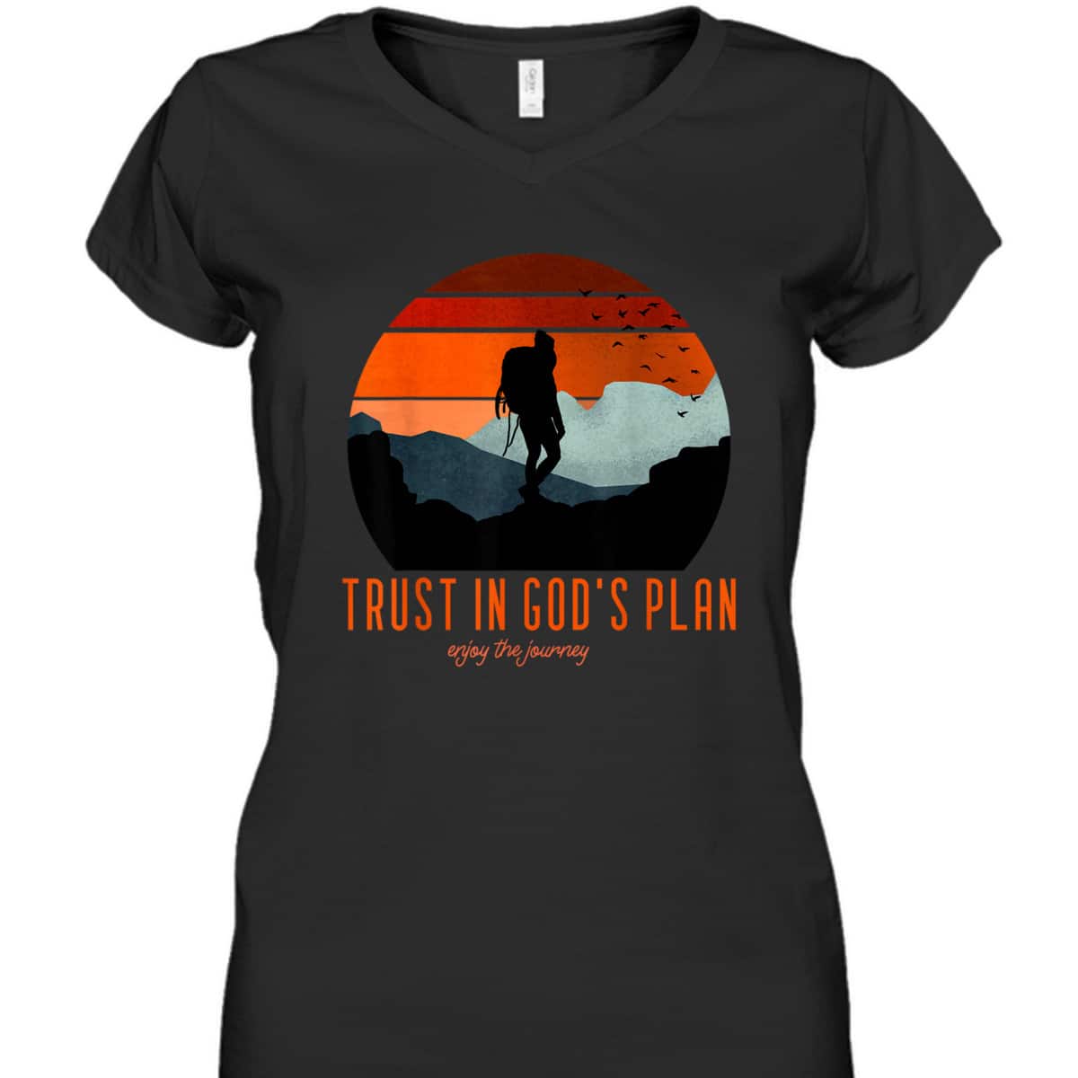 Christian Faith Based Trust In God's Plan Enjoy The Journey T-Shirt Christian Faith Based Trust In God's Plan Enjoy The Journey T-Shirt