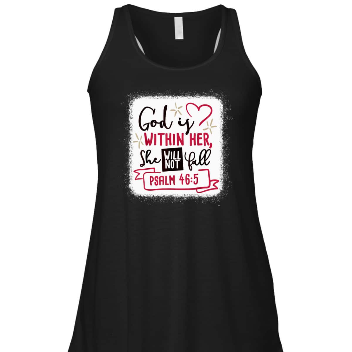 God Is Within Her She Will Not Fall Bible Verse Psalm 46:5 T-Shirt God Is Within Her She Will Not Fall Bible Verse Psalm 46:5 T-Shirt