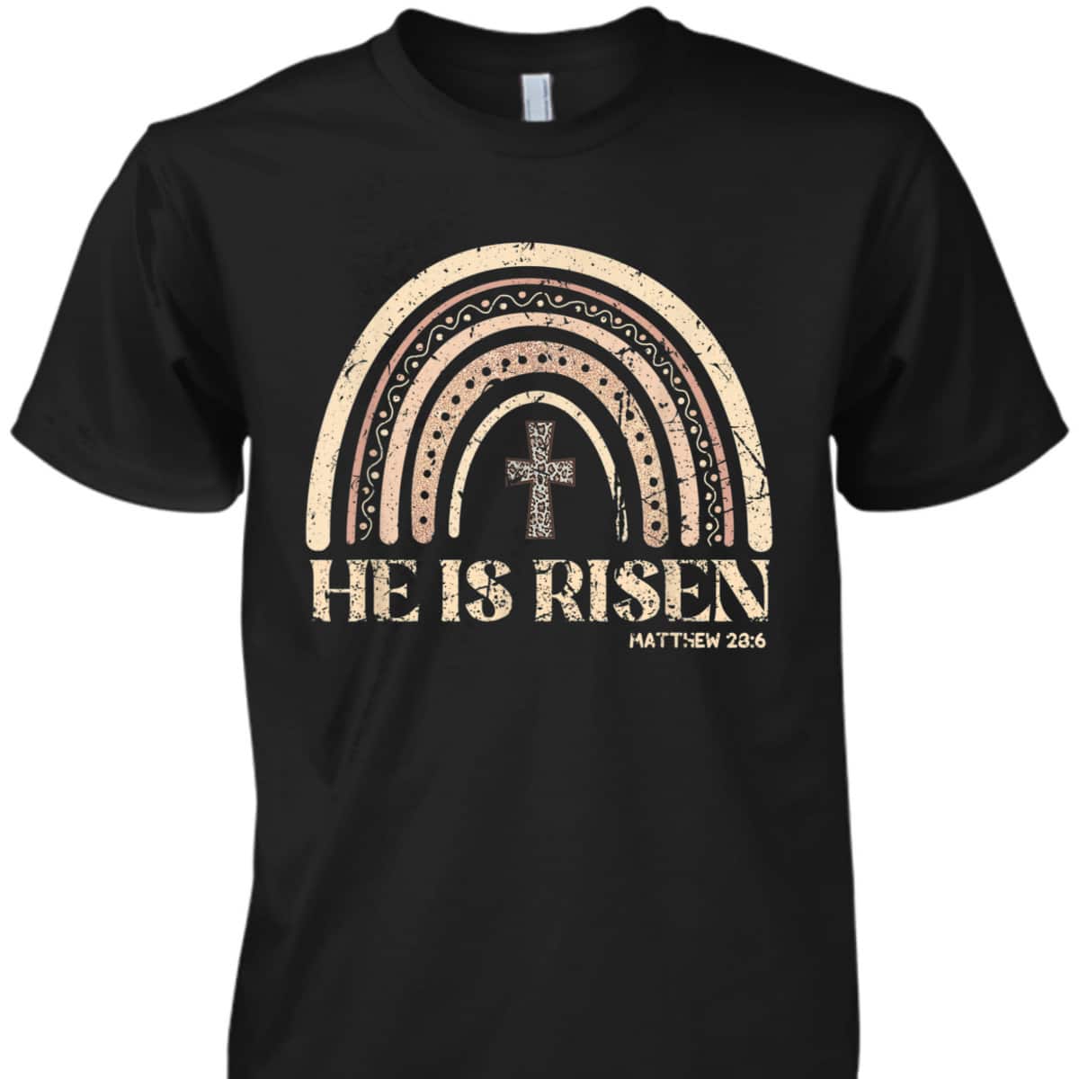 He Is Risen Rainbow Leopard Happy Easter Day T-Shirt Christian Jesus Gift He Is Risen Rainbow Leopard Happy Easter Day T-Shirt Christian Jesus Gift