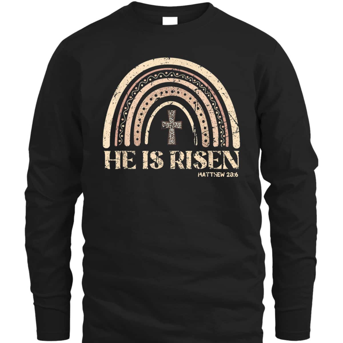He Is Risen Rainbow Leopard Happy Easter Day T-Shirt Christian Jesus Gift He Is Risen Rainbow Leopard Happy Easter Day T-Shirt Christian Jesus Gift