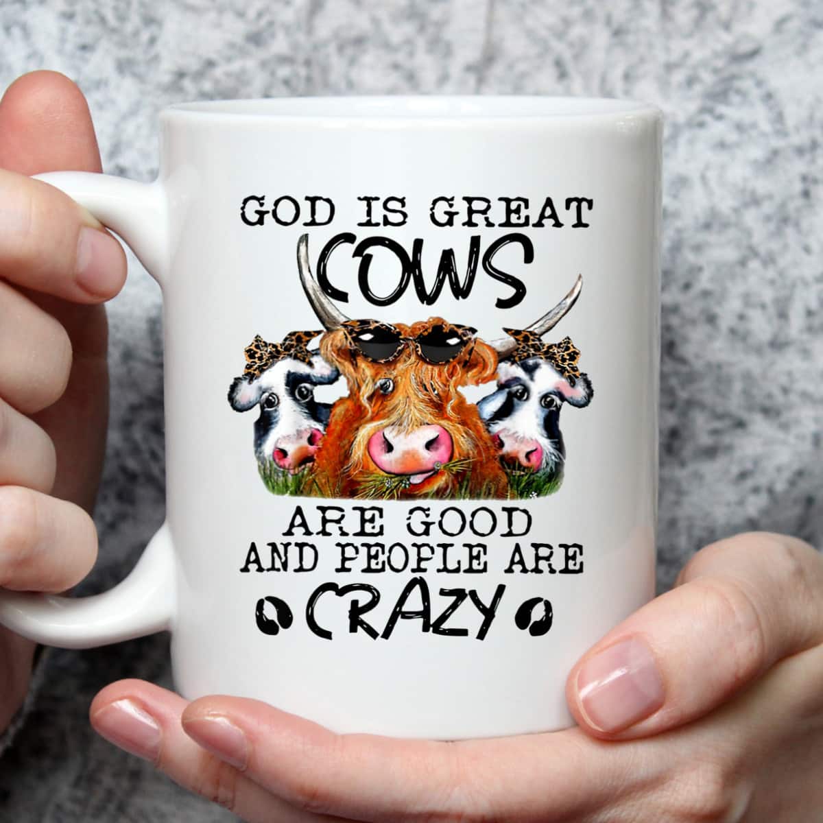 God Is Great Cows Are Good And People Are Crazy Christian Farm Lover T-Shirt God Is Great Cows Are Good And People Are Crazy Christian Farm Lover T-Shirt
