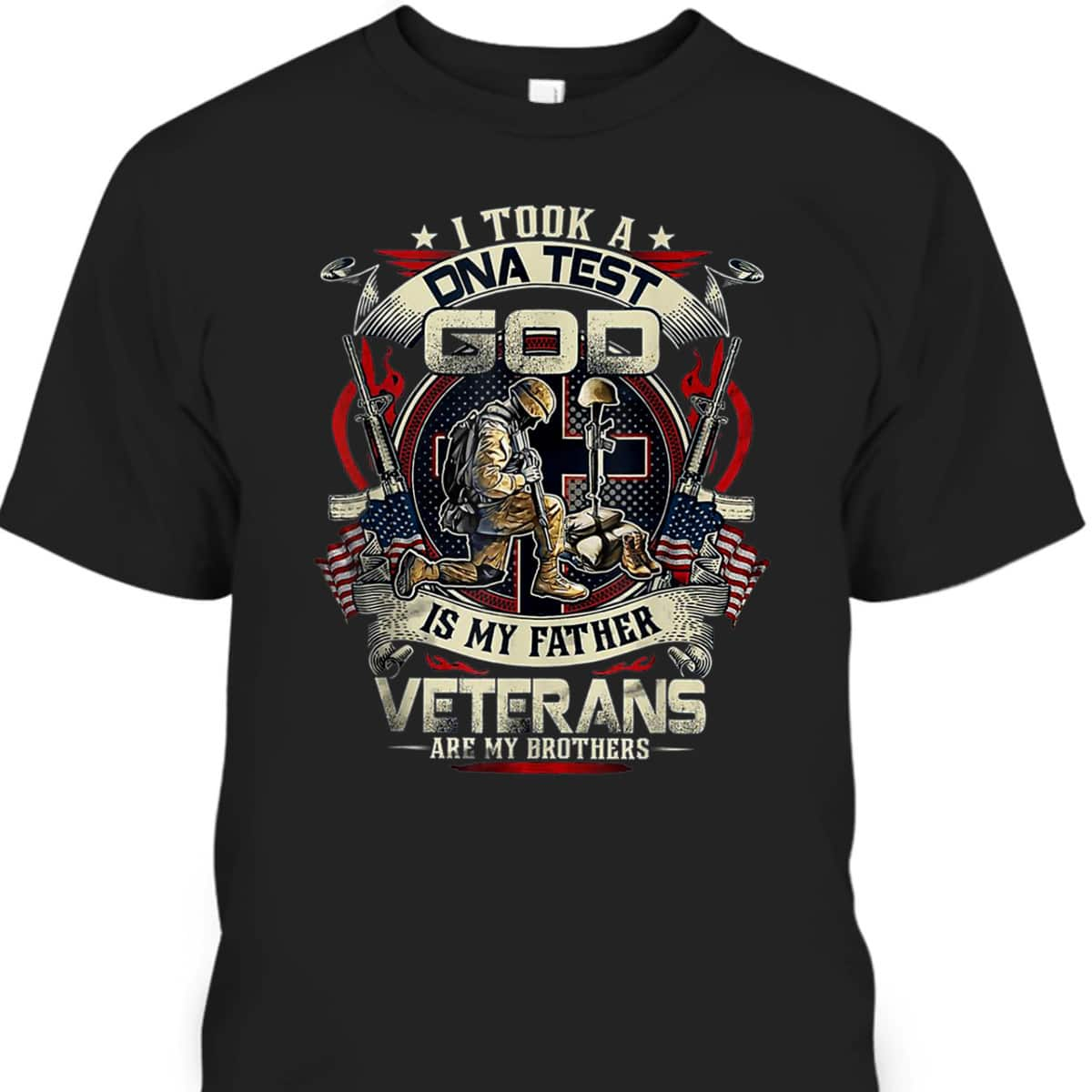 Christian I Took A DNA Test God Is My Father Veterans Brothers T-Shirt