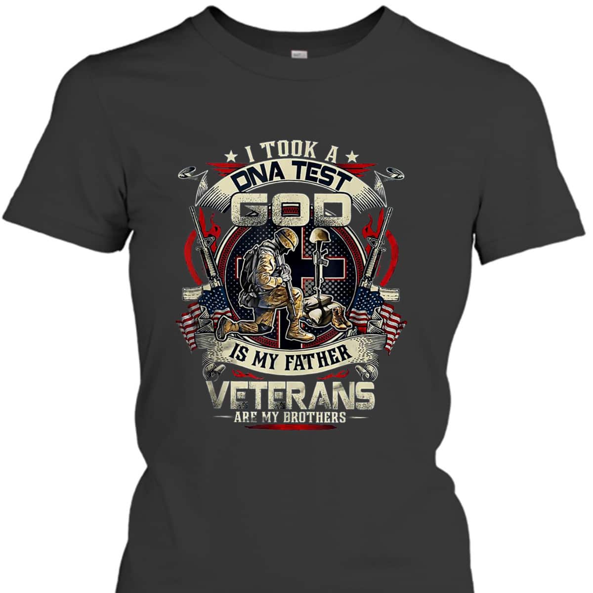 Christian I Took A DNA Test God Is My Father Veterans Brothers T-Shirt Christian I Took A DNA Test God Is My Father Veterans Brothers T-Shirt