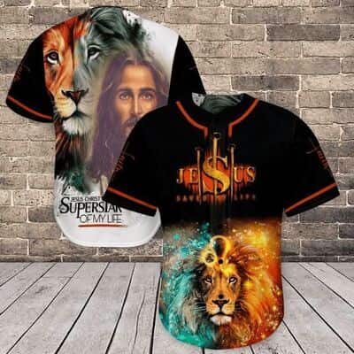 Jesus Saves My Life Baseball Jersey Christian Jesus Christ Superstar Of My Life Lion And Jesus  Jesus Saves My Life Baseball Jersey Christian Jesus Christ Superstar Of My Life Lion And Jesus