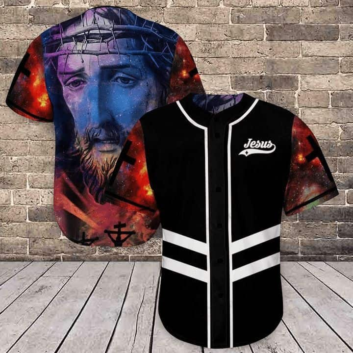 Galaxy Jesus Baseball Jersey Best Gift For Christian Friend