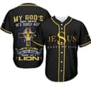 Jesus Saved My Life Lion Christian Cross Baseball Jersey My God's Not Dead He's Surely Alive Jesus Saved My Life Lion Christian Cross Baseball Jersey My God's Not Dead He's Surely Alive