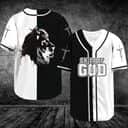 Christian Black And White Split Lion Baseball Jersey Child Of God Christian Black And White Split Lion Baseball Jersey Child Of God