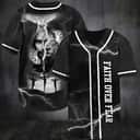 Christian Baseball Jersey Jesus Lion Time Faith Over Fear Bible Verse Gift