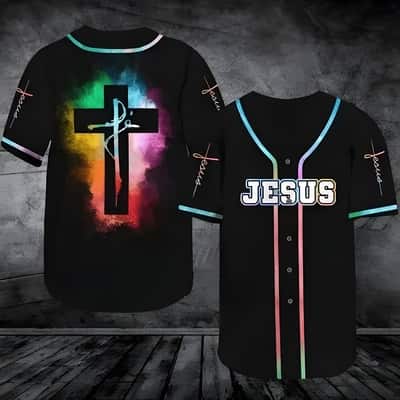 Christian Cross Jesus Baseball Jersey Faith Religious Gift For Friends