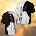 Christian Baseball Jersey Faith Over Fear Religious Gift For Christians Christian Baseball Jersey Faith Over Fear Religious Gift For Christians